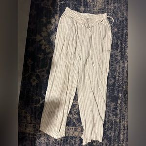 Zara loose lined linen pants